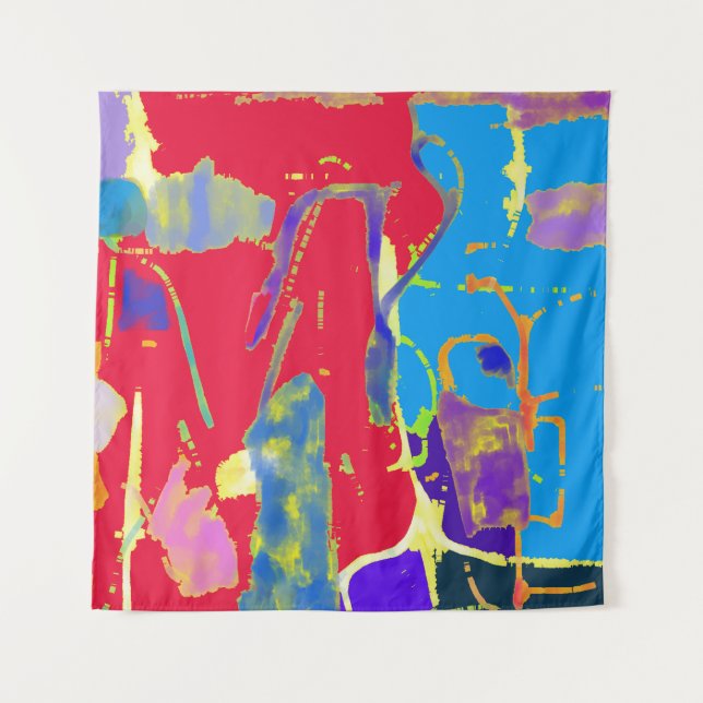 Tenture Collision chromatique  impulsion primaire (Devant)