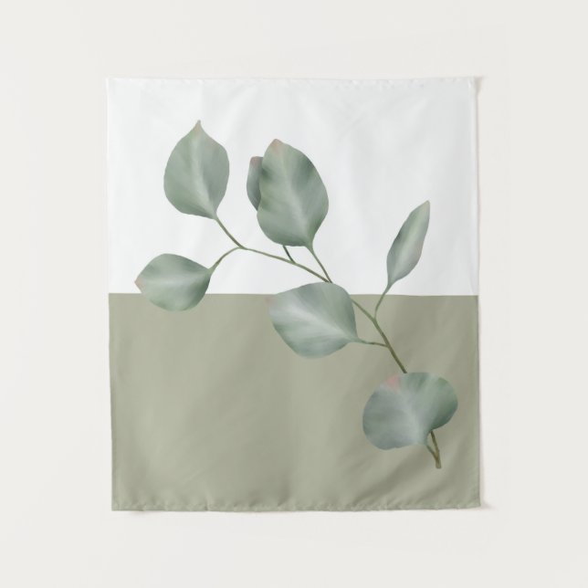 Tenture Colorblock Eucalyptus moderne (Devant)