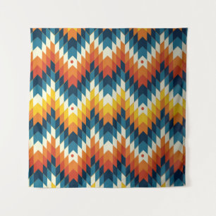 Tenture Coloré tribal ethnique sans couture motif