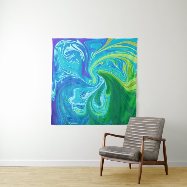 Tenture Colorful abstract art (En situation)