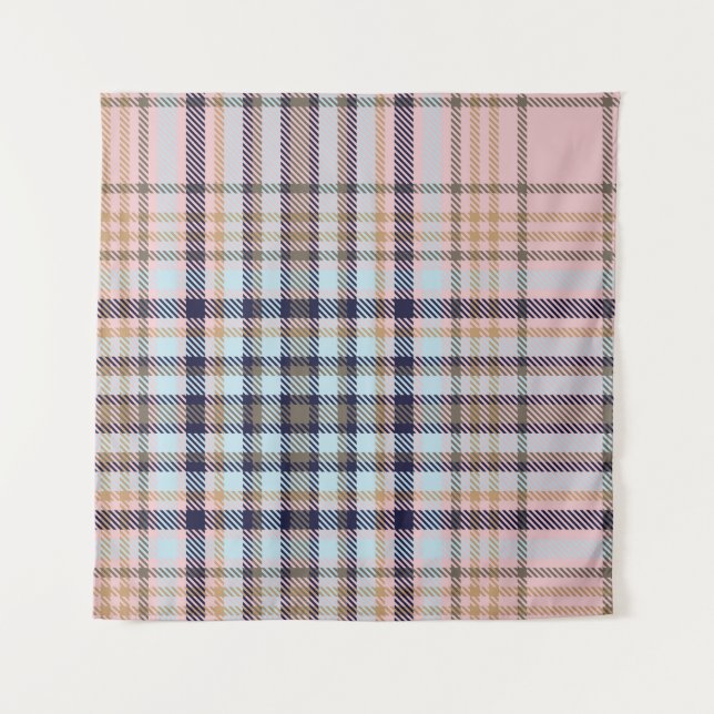 Tenture Colorful Plaid texturé sans soudure (Devant)
