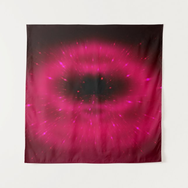 Tenture Composition fractale rose Abstraite. Explosion mag (Devant)