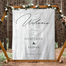 Conception de bienvenue de mariage de forêt d'hive