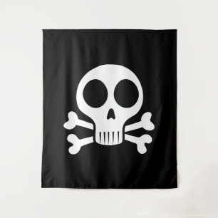 Tenture Conception de crâne de pirate