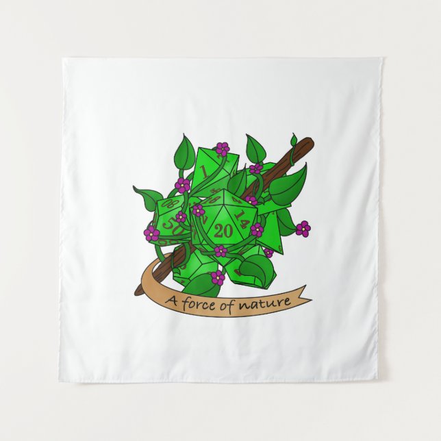 Tenture Conception de dés Druid (Devant)