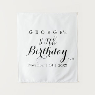 Tenture Conception de fête d'anniversaire de typographie m