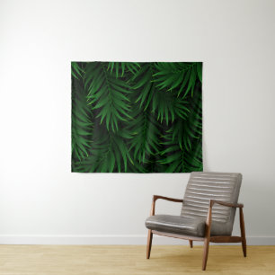 Tenture Conception de feuilles de palmier tropical luxuria