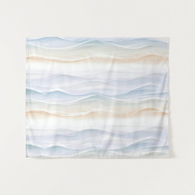 Tenture Conception de plage de vague océanique 365 (Devant (Horizontal))