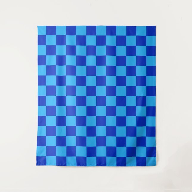 Tenture Conception du vérificateur bleu clair et foncé (Devant)