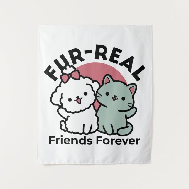 Tenture Conception "Fur-Real Friends Forever" (Devant)