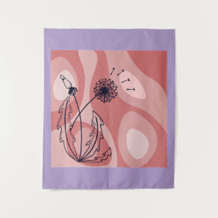 Tenture Conception inspirée de la pleine conscience et de 