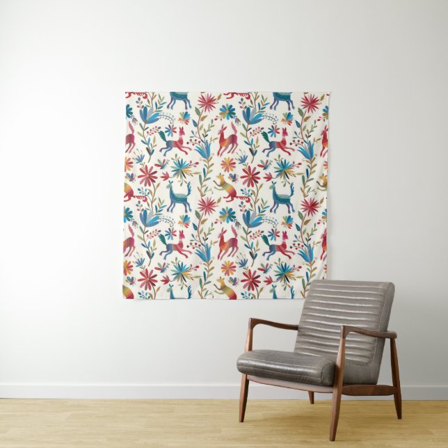 Tenture Conception inspirée d'Otomi (En situation)