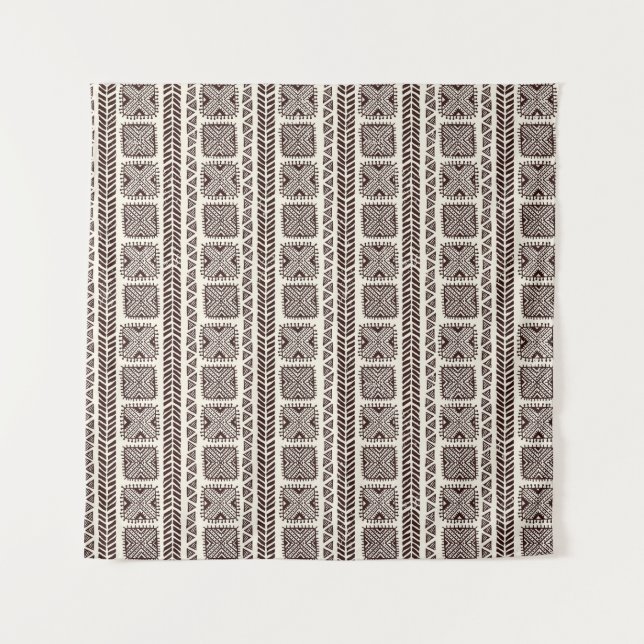 Tenture Conception Motif Tribale Ethnique sans couture (Devant)