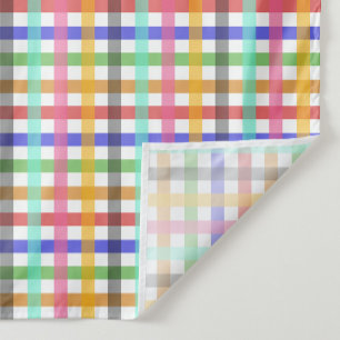 Tenture Conception multicouleur En vichy Motif Plaid