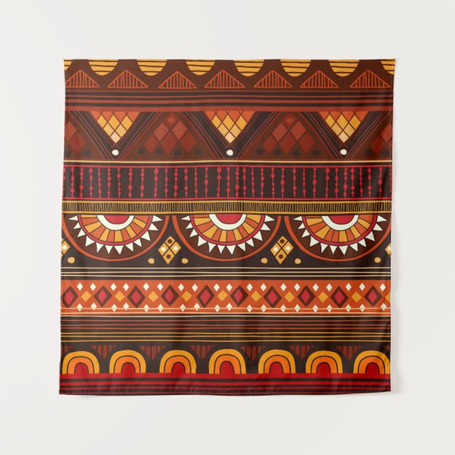 Tenture Conception Tribal sans soudure pour diverses utili (Devant)