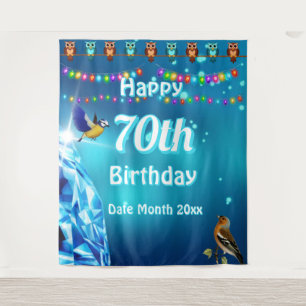 Tenture Contexte de fête d'anniversaire Parties scintill