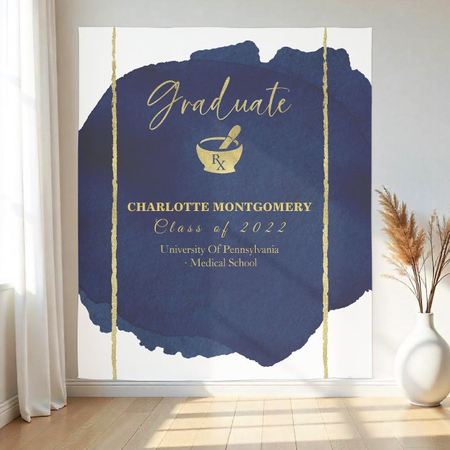 Tenture Contexte de la graduation de l'école de pharmacie  (Créateur téléchargé)