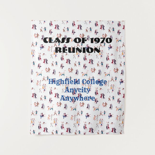 Tenture Contexte de l'événement Jiving\Bopping - texte mod (Devant)