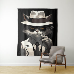 Tenture Cool Cat Noir : Suave et mystérieuse Feline