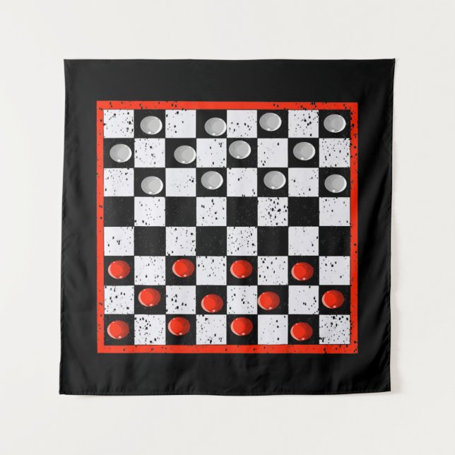 Tenture Cool Jeu d'échecs Halloween Costume drôle Lazy do- (Devant)