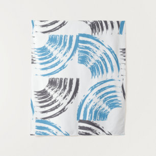 Tenture Cool, moderne, bleu abstrait tendance