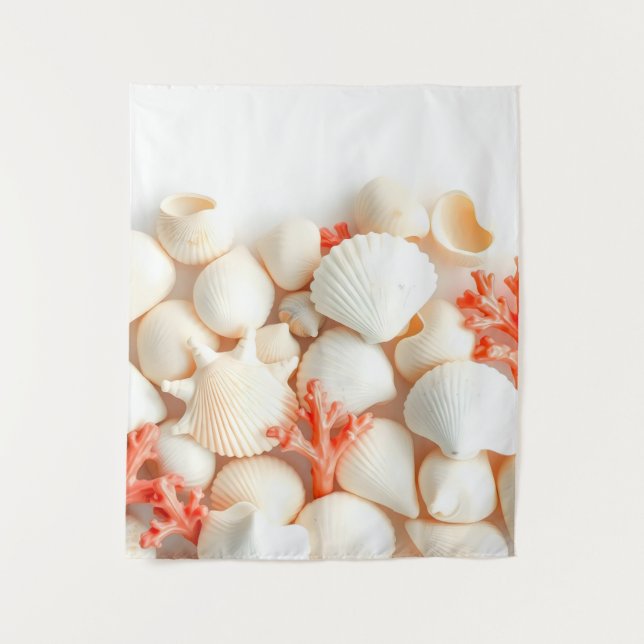 Tenture coquillages pastel (Devant)