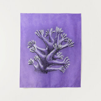 Tenture Corail Reef Purple Marine Biologie Art
