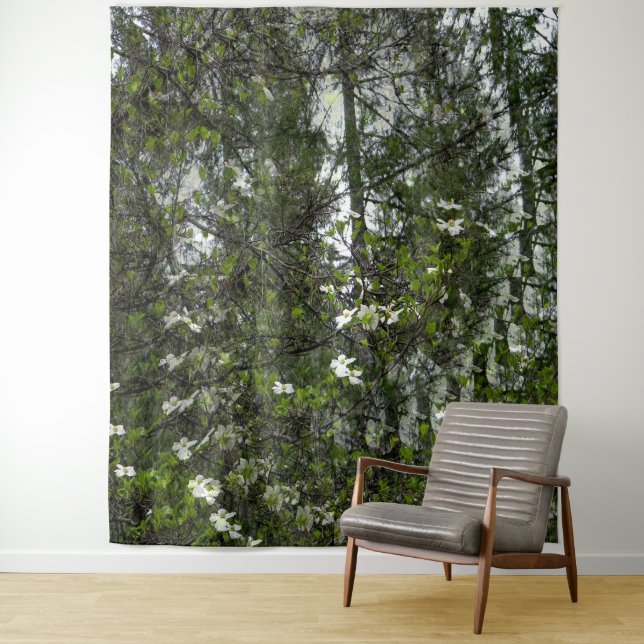 Tenture Cornouillers tourbillonnants.... (En situation)