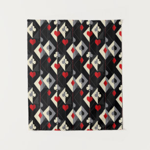 Tenture Costumes de jeu de cartes en poker.