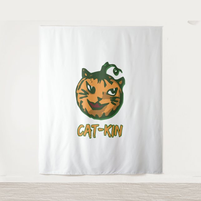 Tenture Costumes Halloween Chat Noir (Devant)