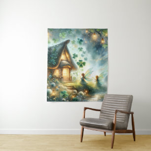 Tenture Cottage de Fée Trèfle Lumineux