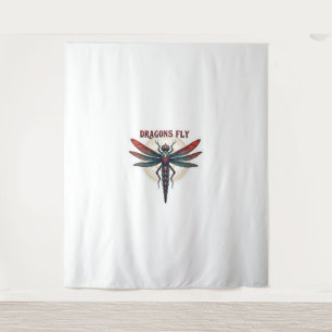 Tenture Cottagecore Aesthétique Dragonfly Mushroom Witchen