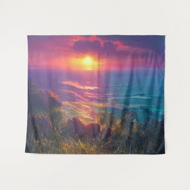 Tenture Coucher de soleil fantastique (Devant (Horizontal))