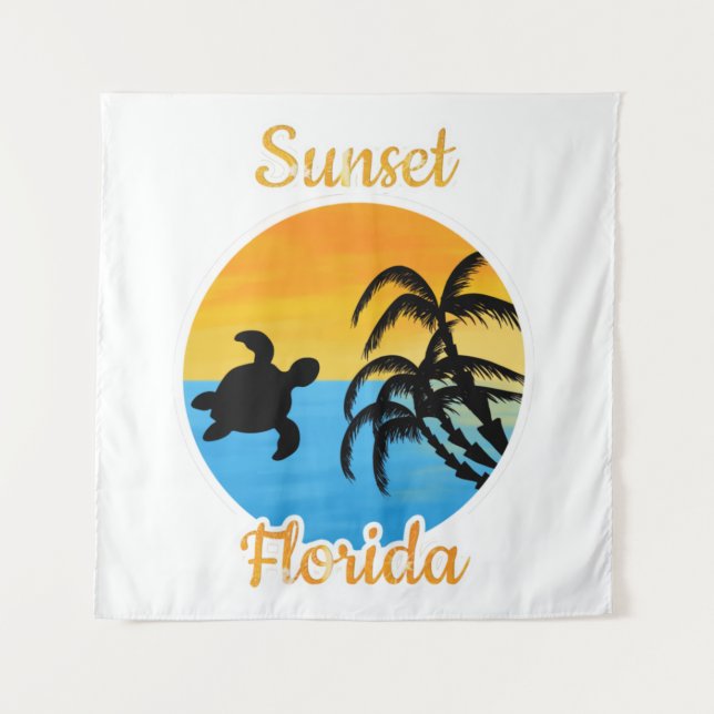 Tenture Coucher de soleil mignon en Floride    (Devant)