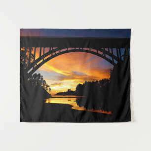Tenture Coucher de soleil sur la côte d'Orange en Californ
