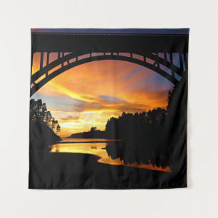 Tenture Coucher de soleil sur la côte d'Orange en Californ