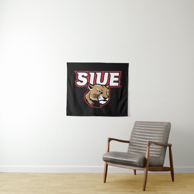 Tenture Cougars de SIUE (En situation (horizontale))
