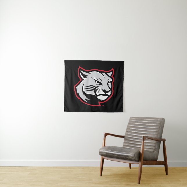Tenture Cougars de SIUE (En situation (horizontale))