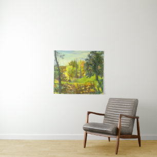 Tenture Couleur d'aquarelle solaire sur soie