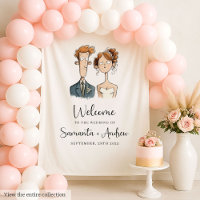 Couleur d'eau Quirky Bride and Groom Mariage