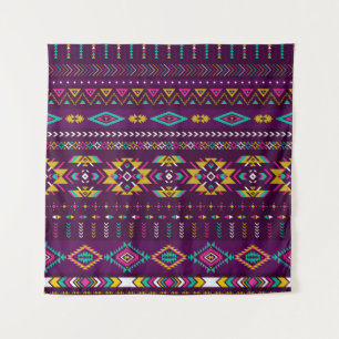 Tenture couleurs rétro tribus vintage navajo patte sans so