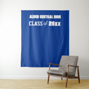 Tenture Couleurs Royal Blue et White School Contexte photo