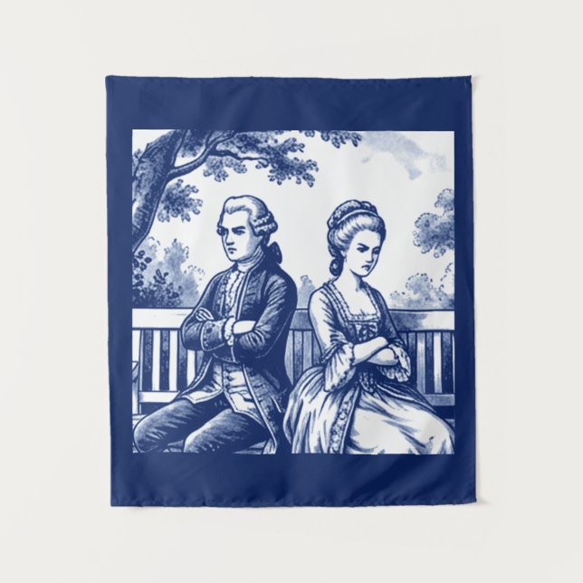 Tenture Couple Qui Se Chamaille (Devant)
