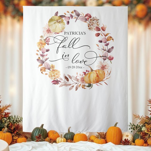 Tenture Couronne de citrouille de l'automne Toile de fond  (Créateur téléchargé)