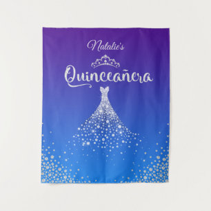 Tenture Couronne de diamants chic robe personnalisée Quinc