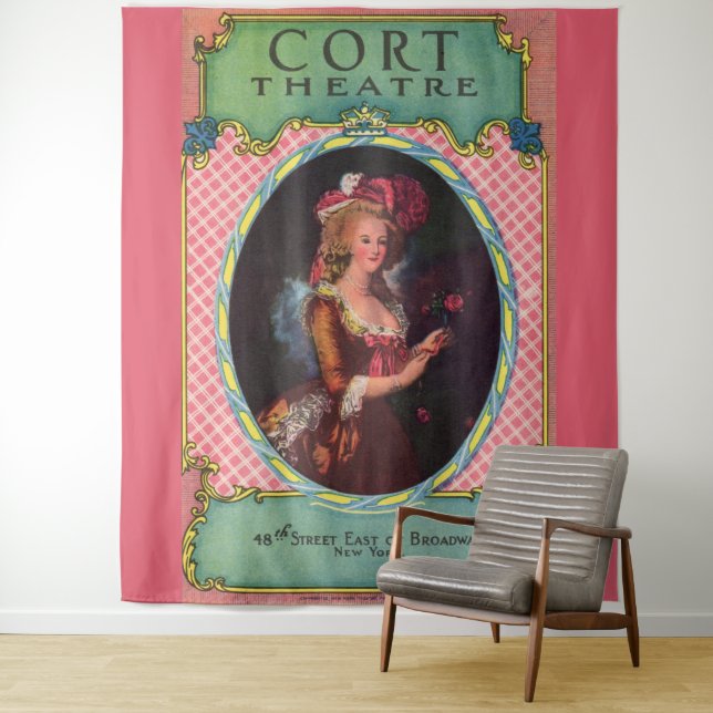 Tenture Couverture de la feuille de théâtre de Cort 1930 (En situation)