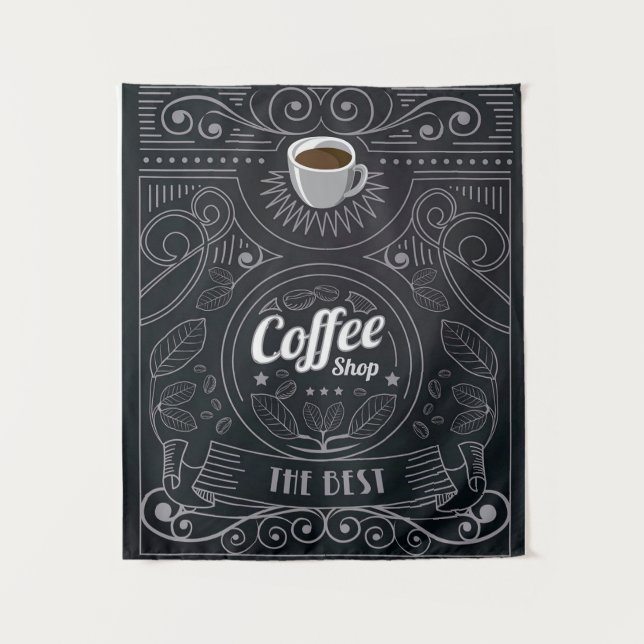 Tenture Couverture de salon de café (Devant)