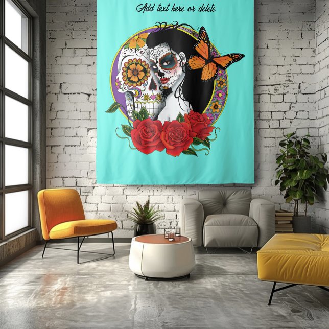 Tenture Crânes de Sucre Art Nouveau (Créateur téléchargé)