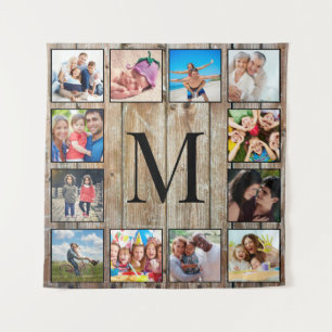 Tenture Create Your Custom Photo Collage Rustic Farmhouse