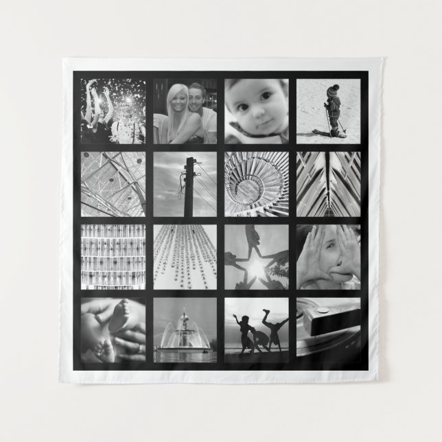 Tenture Création d'un collage de photos Art de la tapisser (Devant)